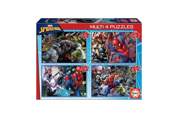 puzzle educa multi 4 puzzles ultimate spider man 50 80 100 150 piese 18102 1