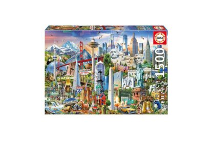 puzzle educa north america landmarks 1500 piese include lipici puzzle 17670 1