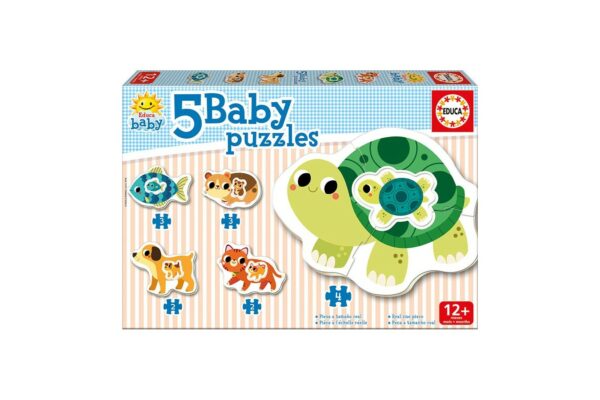 puzzle educa pets 2 2 3 3 4 piese 17573 1