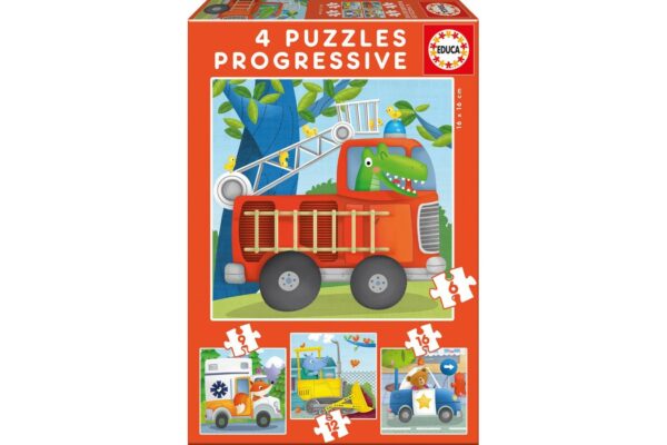 puzzle educa rescue patrol 6 9 12 16 piese 17144 1