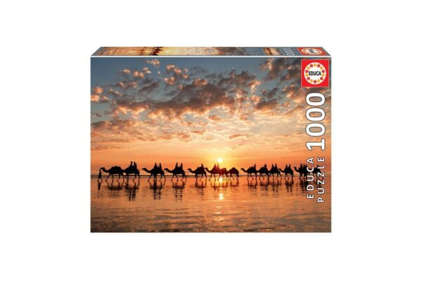 puzzle educa sunset in beach cable 1000 piese 18492 1