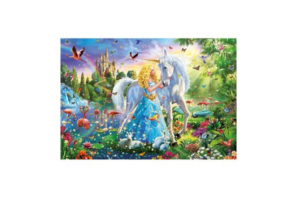 puzzle educa the princess and the unicorn 1000 piese include lipici puzzle 17654