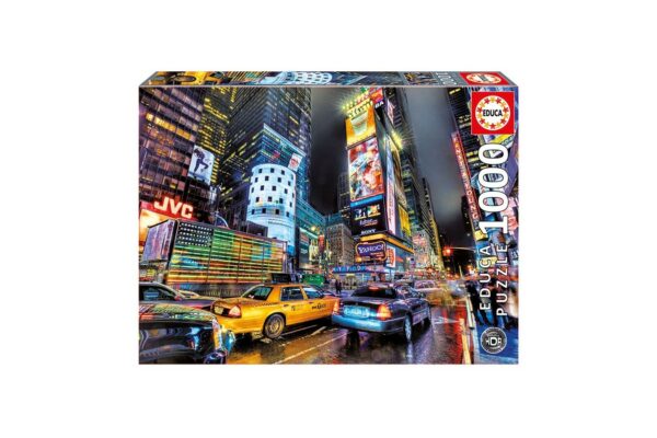puzzle educa times square new york 1000 piese include lipici puzzle 15525 1