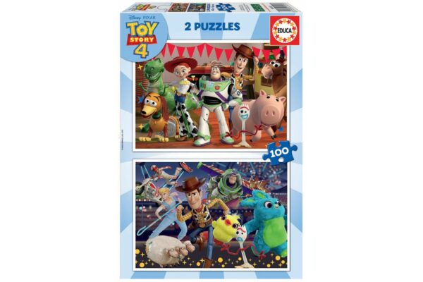 puzzle educa toy story 4 2x100 piese 18107 1