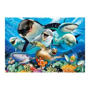 Puzzle Educa - Underwater selfies, 500 piese, include lipici puzzle (17647)