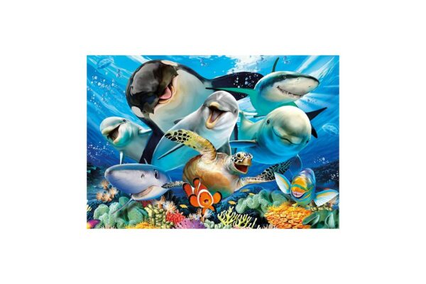 puzzle educa underwater selfies 500 piese include lipici puzzle 17647