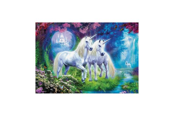 puzzle educa unicorns in the forest 500 piese include lipici puzzle 17648