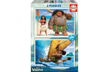 puzzle educa vaiana 2x100 piese 16953 1