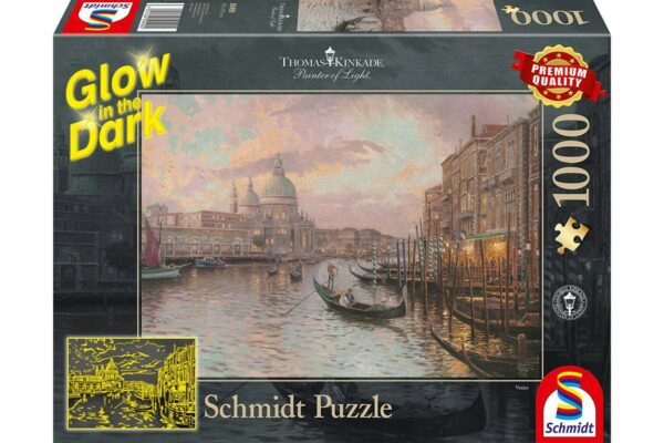 puzzle fosforescent schmidt thomas kinkade in the streets of venice 1000 piese 59499 1