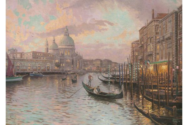 puzzle fosforescent schmidt thomas kinkade in the streets of venice 1000 piese 59499
