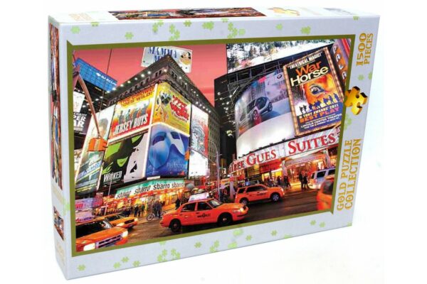 puzzle gold puzzle broadway times square ny 1500 piese gold puzzle 61567 1