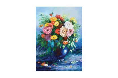 puzzle gold puzzle flowers in blue vase 500 piese gold puzzle 61482