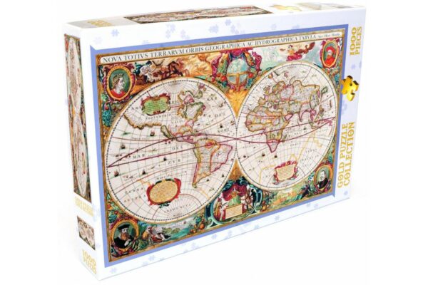 puzzle gold puzzle old world map 1000 piese gold puzzle 60096 1