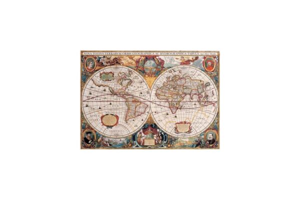 puzzle gold puzzle old world map 1000 piese gold puzzle 60096