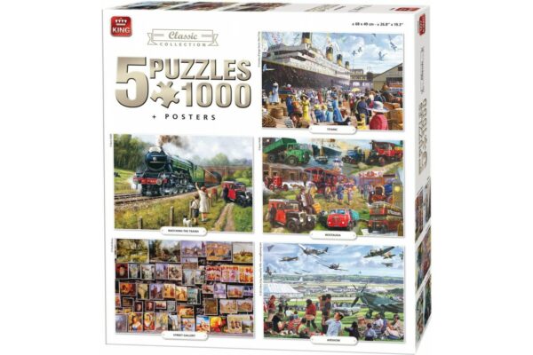 puzzle king compendium classic collection 5x1000 piese 05210 1