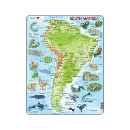 puzzle maxi america de sud orientare tip portret 65 de piese larsen