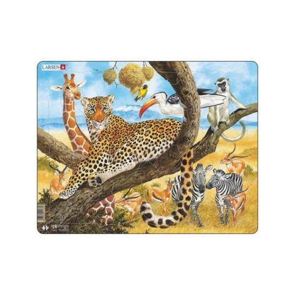 puzzle maxi leopard orientare tip vedere 48 de piese larsen