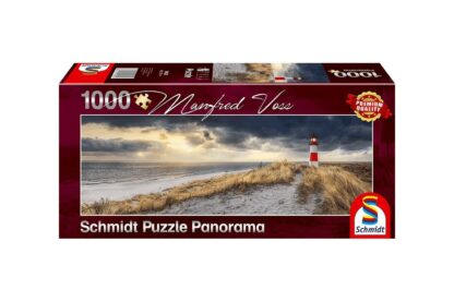 puzzle panoramic schmidt manfred voss lighthouse sylt 1000 piese 59622 1