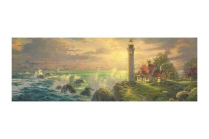 puzzle panoramic schmidt thomas kinkade far cu peisaj marin 1000 piese 59477