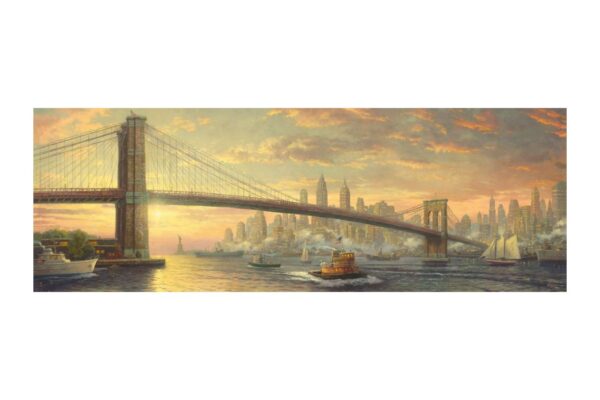 puzzle panoramic schmidt thomas kinkade podul brooklyn new york 1000 piese 59476