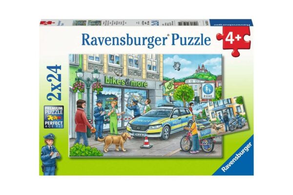 puzzle ravensburger ancheta politie 2x24 piese 05031 1