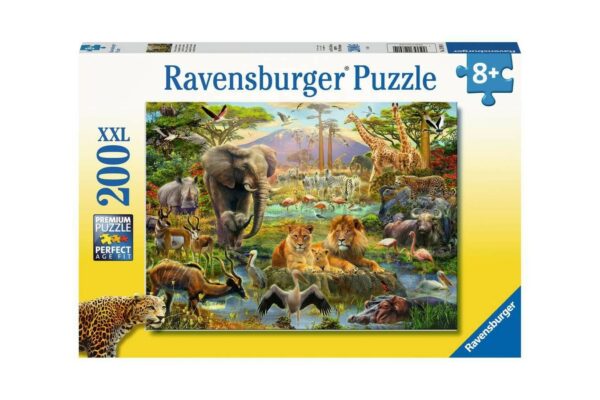 puzzle ravensburger animale din savana 200 piese 12891 1