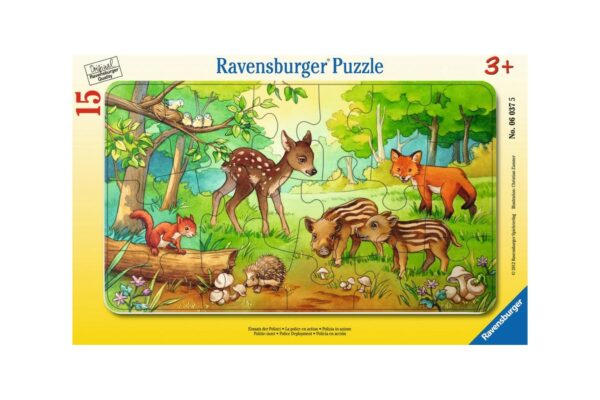 puzzle ravensburger animale in padure 15 piese 06376 1