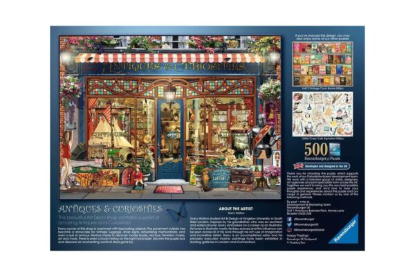 Puzzle Ravensburger - Antiques and Curiosities, 500 piese (16407) - imagine 3