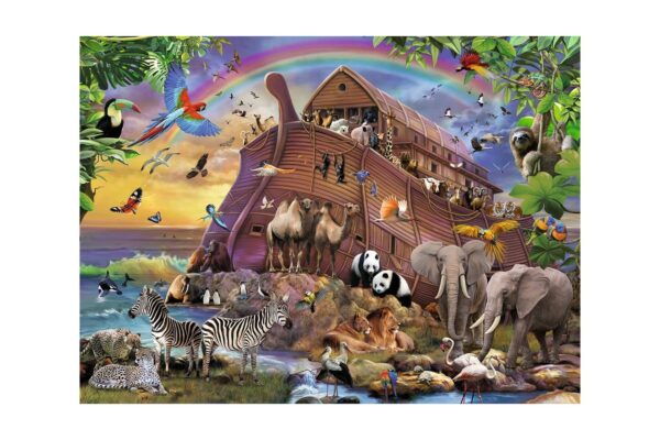 puzzle ravensburger arca cu animalute 150 piese