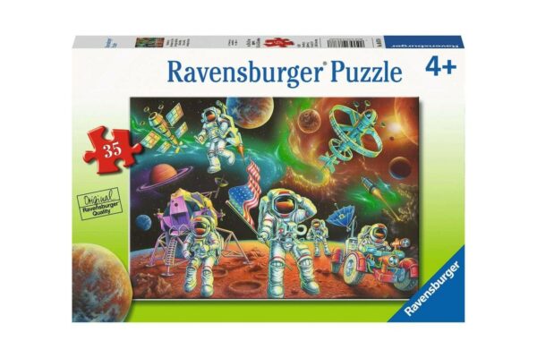 puzzle ravensburger astronauti pe luna 35 piese 08678 1