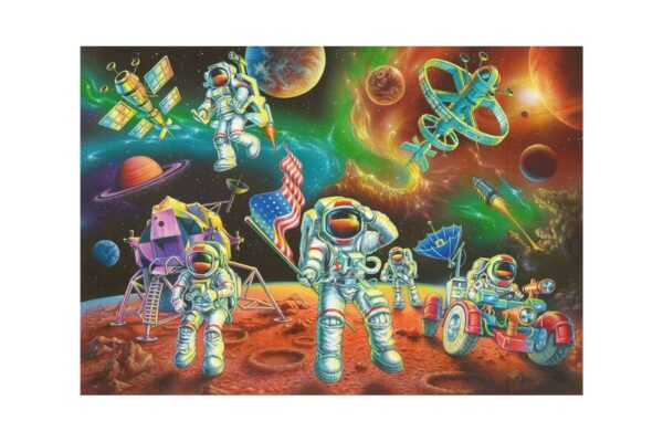 puzzle ravensburger astronauti pe luna 35 piese 08678