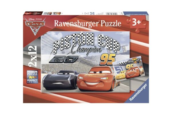 puzzle ravensburger cars 2x12 piese 07609 1