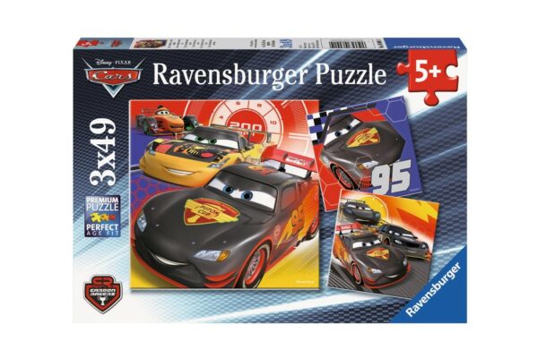 puzzle ravensburger cars aventura pe sosea 3x49 piese 1