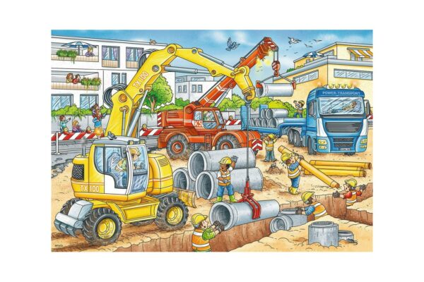 puzzle ravensburger construction site 2x12 piese 07630 2