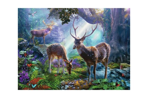 puzzle ravensburger deer in the forest 500 piese 14828