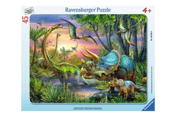 puzzle ravensburger dinozauri in zori 45 piese 06633 1