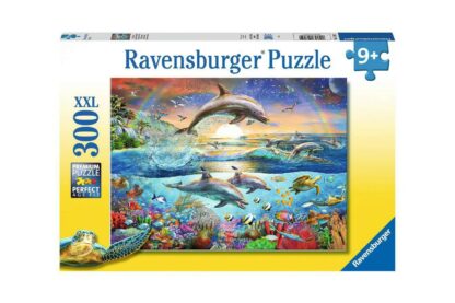 puzzle ravensburger dolphin paradise 300 piese xxl 12895 1