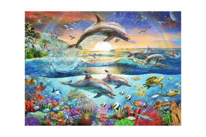 puzzle ravensburger dolphin paradise 300 piese xxl 12895