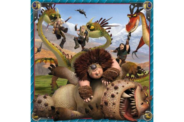 puzzle ravensburger dragons 3x49 piese 09258 3