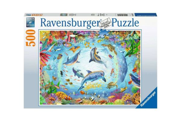 puzzle ravensburger fantastic diving 500 piese 16447 1