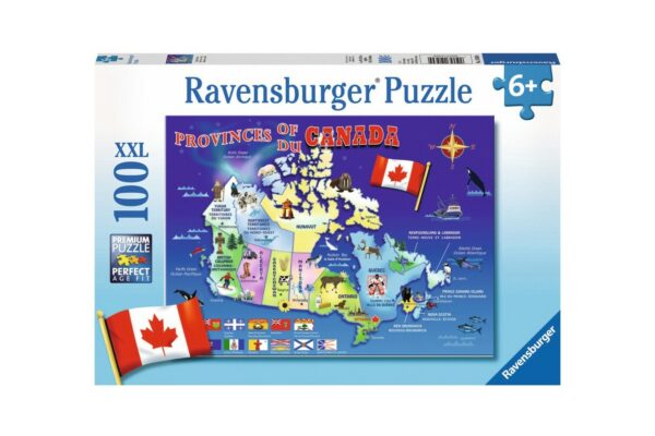 puzzle ravensburger harta canadei 100 piese 1