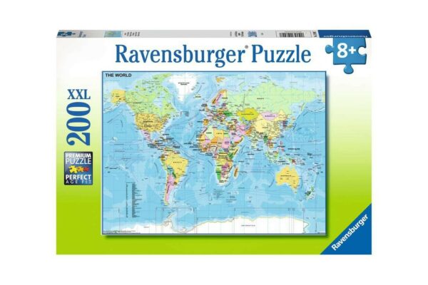 puzzle ravensburger harta lumii 200 piese 12890 1