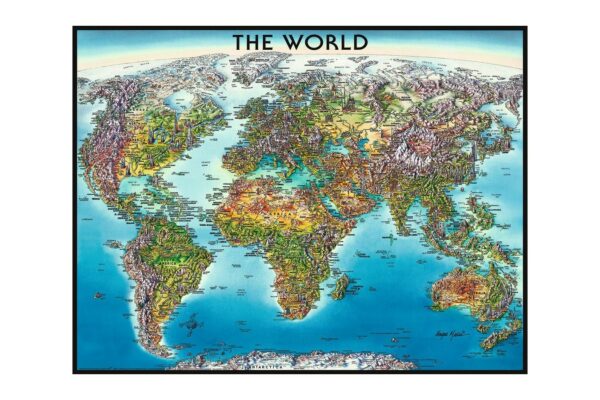puzzle ravensburger harta lumii 2000 piese