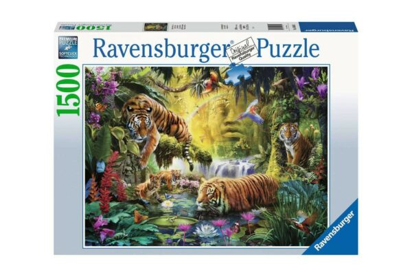 puzzle ravensburger idyll at the water hole 1500 piese 16005 1