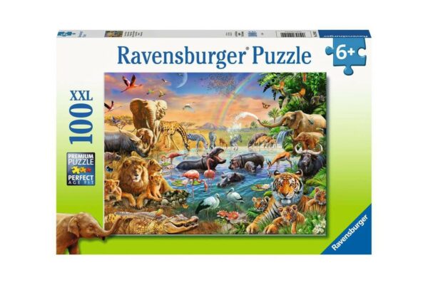 puzzle ravensburger izvor in jungla 100 piese 12910 1
