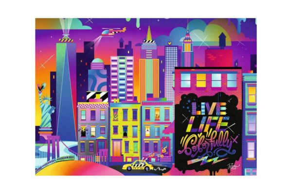 puzzle ravensburger live life colorfully nyc 1000 piese 16454