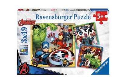 puzzle ravensburger marvel avengers 3x49 piese 08040 1