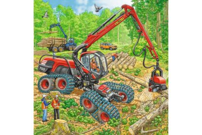 puzzle ravensburger masinarii 3x49 piese 08012 3