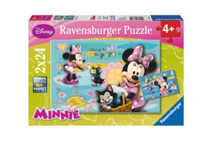 puzzle ravensburger minnie mouse 2x24 piese 08862 1