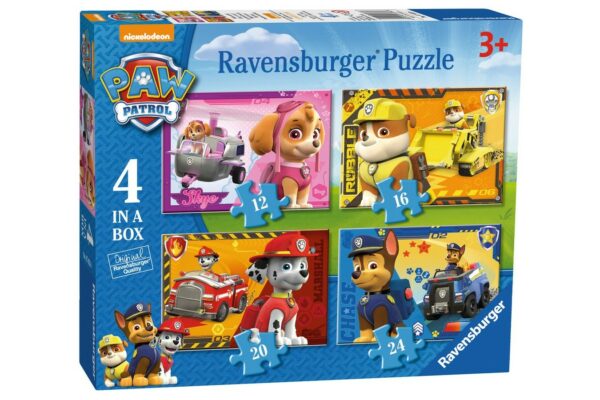 puzzle ravensburger patrula catelusilor 12 16 20 24 piese